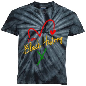 I Am Black History African Civil Rights Juneteenth Kids Tie-Dye T-Shirt