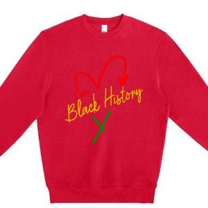 I Am Black History African Civil Rights Juneteenth Premium Crewneck Sweatshirt