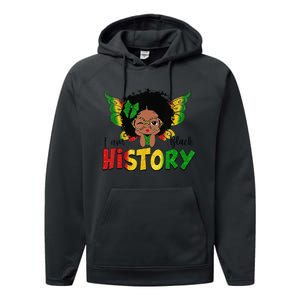 I Am Black History Month African American Queen Performance Fleece Hoodie