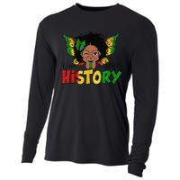 I Am Black History Month African American Queen Cooling Performance Long Sleeve Crew