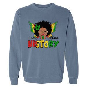 I Am Black History Month African American Queen Garment-Dyed Sweatshirt