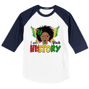 I Am Black History Month African American Queen Baseball Sleeve Shirt