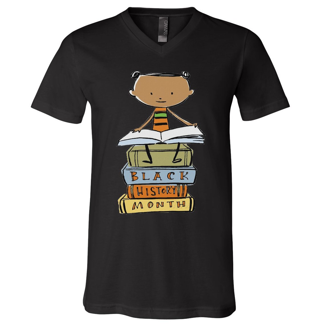 I Am Black History African American Black Pride V-Neck T-Shirt