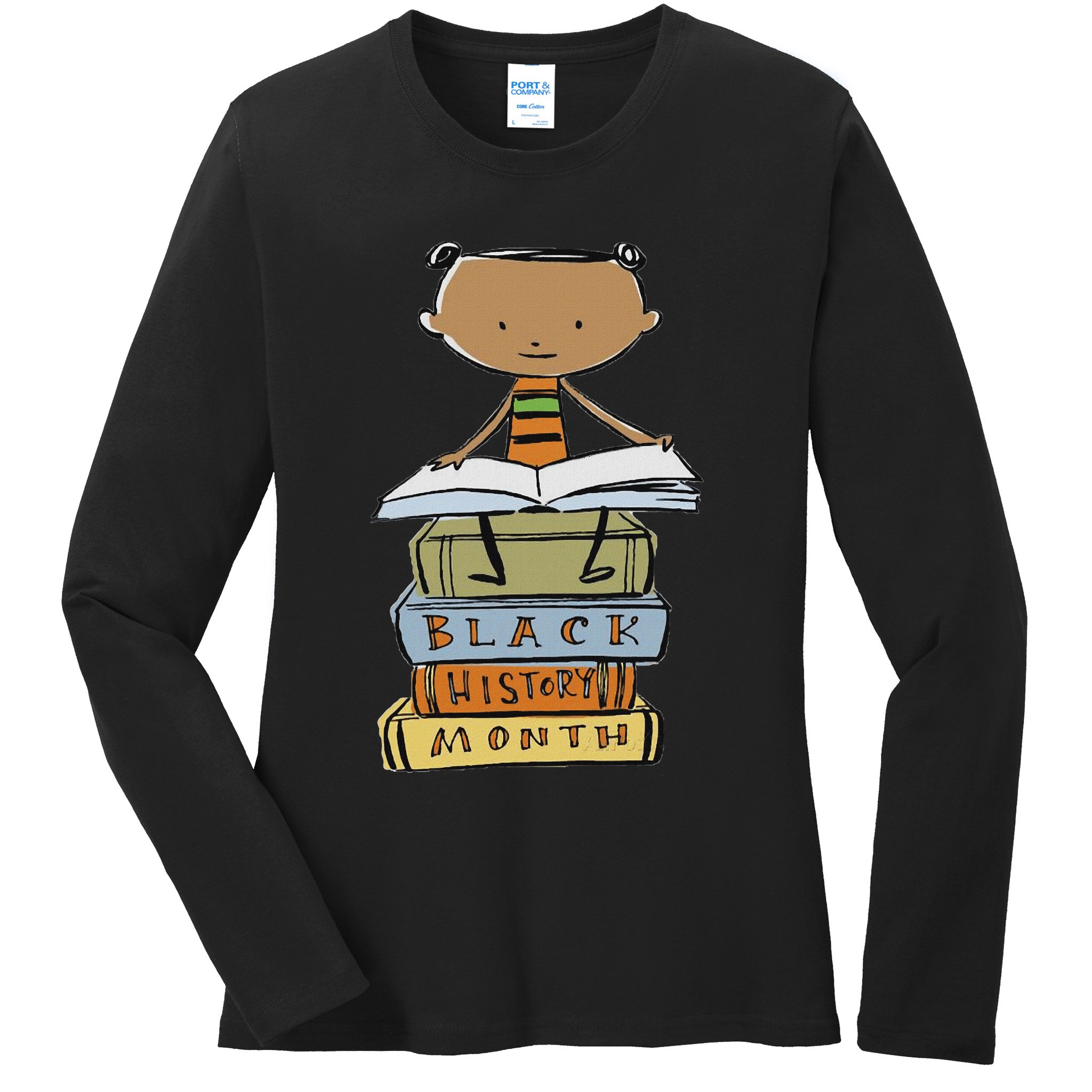 I Am Black History African American Black Pride Ladies Long Sleeve Shirt