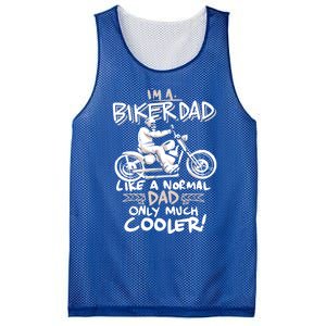 Im A Biker Dad Only Cooler Gift Mesh Reversible Basketball Jersey Tank