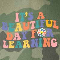 It's A Beautiful Day For Learning Back To School Retro Legacy Tie Dye Trucker Hat