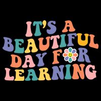 It's A Beautiful Day For Learning Back To School Retro Stripe Pom Pom Beanie