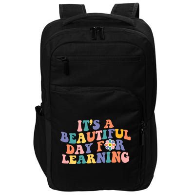 It's A Beautiful Day For Learning Back To School Retro Impact Tech Backpack