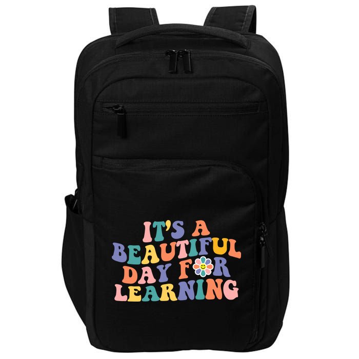 It's A Beautiful Day For Learning Back To School Retro Impact Tech Backpack
