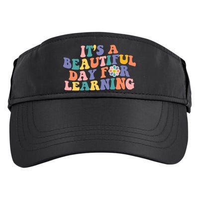 It's A Beautiful Day For Learning Back To School Retro Adult Drive Performance Visor