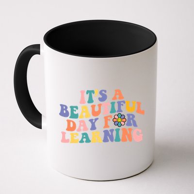 It's A Beautiful Day For Learning Back To School Retro Mug