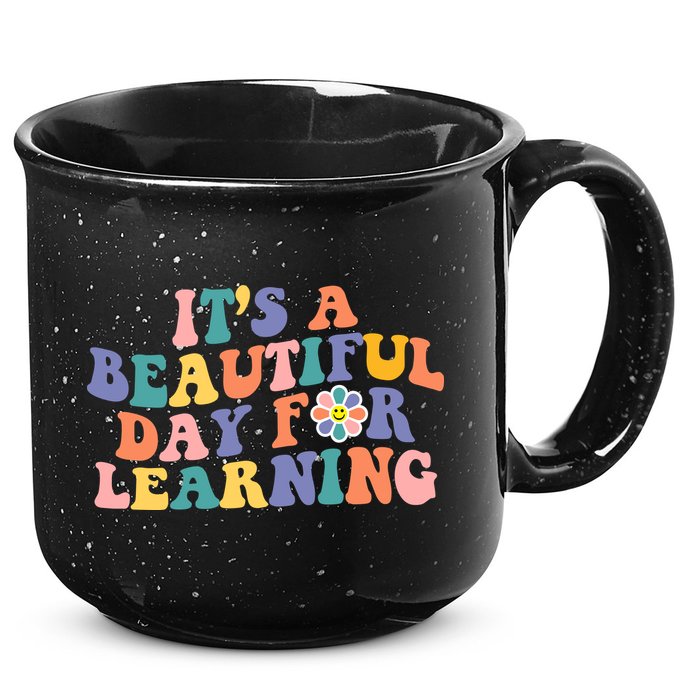 It's A Beautiful Day For Learning Back To School Retro 15oz Campfire Ceramic Mug