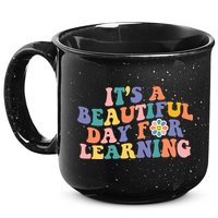 It's A Beautiful Day For Learning Back To School Retro 15oz Campfire Ceramic Mug