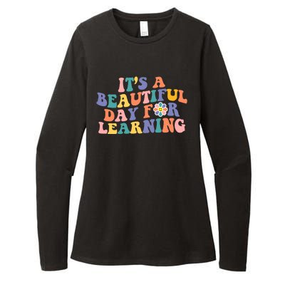 It's A Beautiful Day For Learning Back To School Retro Womens CVC Long Sleeve Shirt