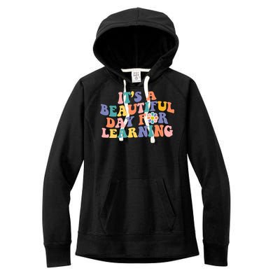 It's A Beautiful Day For Learning Back To School Retro Women's Fleece Hoodie