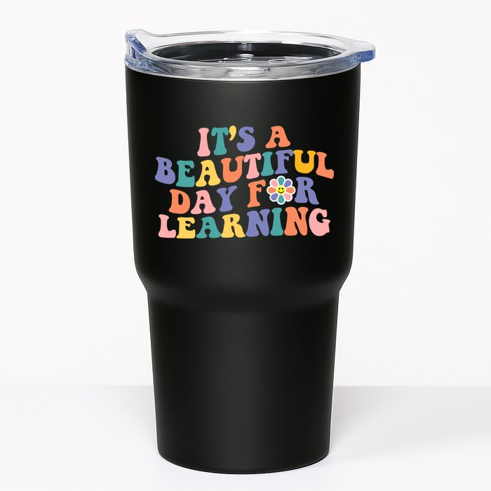 It's A Beautiful Day For Learning Back To School Retro Tumbler