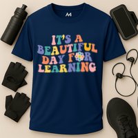 It's A Beautiful Day For Learning Back To School Retro Performance Shirt