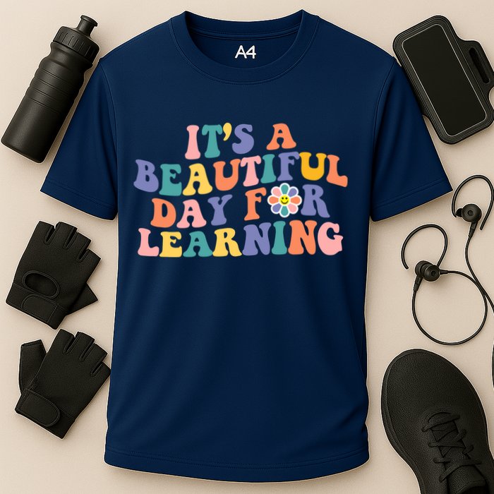 It's A Beautiful Day For Learning Back To School Retro Performance Shirt