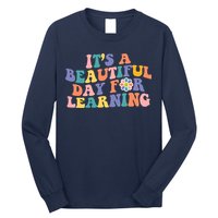 It's A Beautiful Day For Learning Back To School Retro Long Sleeve Shirt