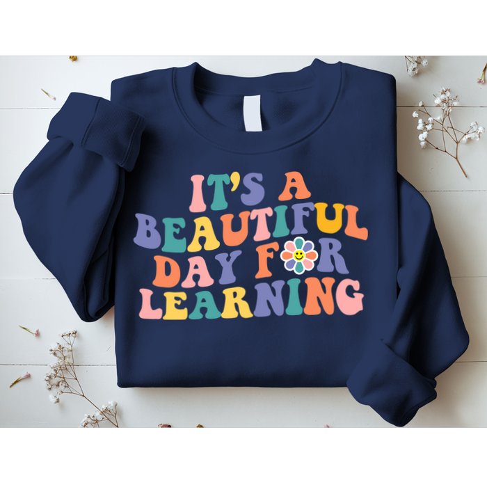 It's A Beautiful Day For Learning Back To School Retro Sweatshirt