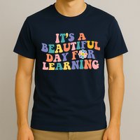 It's A Beautiful Day For Learning Back To School Retro T-Shirt