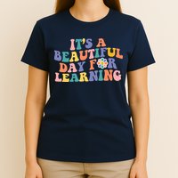 It's A Beautiful Day For Learning Back To School Retro T-Shirt