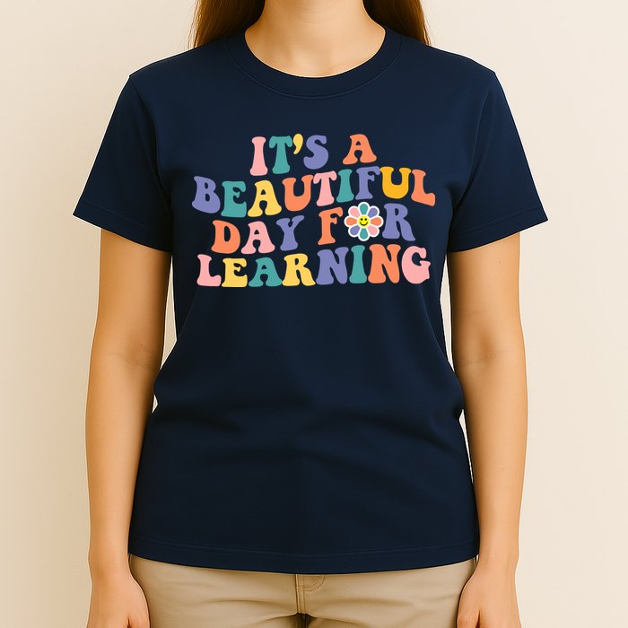It's A Beautiful Day For Learning Back To School Retro T-Shirt