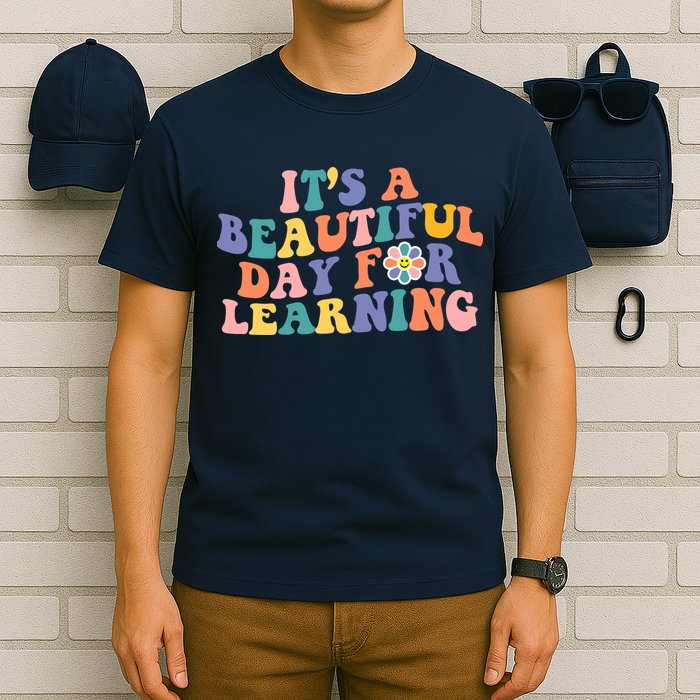 It's A Beautiful Day For Learning Back To School Retro T-Shirt