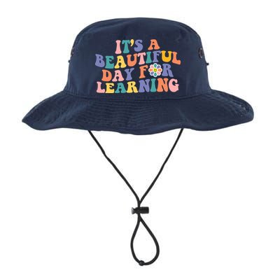 It's A Beautiful Day For Learning Back To School Retro Legacy Cool Fit Booney Bucket Hat