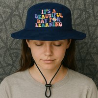 It's A Beautiful Day For Learning Back To School Retro Bucket Hat