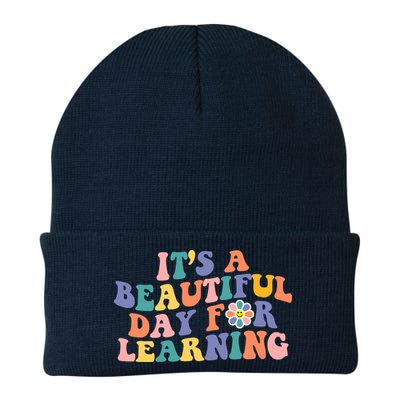 It's A Beautiful Day For Learning Back To School Retro Beanie