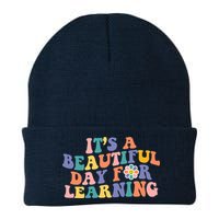 It's A Beautiful Day For Learning Back To School Retro Beanie