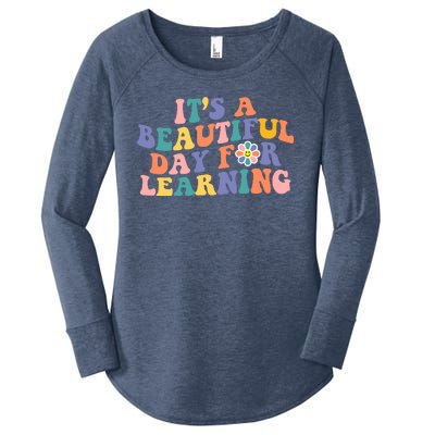 It's A Beautiful Day For Learning Back To School Retro Women's Perfect Tri Tunic Long Sleeve Shirt