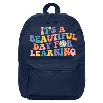 It's A Beautiful Day For Learning Back To School Retro 16 in Basic Backpack