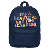 It's A Beautiful Day For Learning Back To School Retro 16 in Basic Backpack