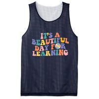 It's A Beautiful Day For Learning Back To School Retro Mesh Reversible Basketball Jersey Tank