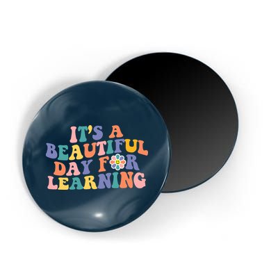 It's A Beautiful Day For Learning Back To School Retro Magnet