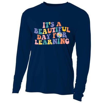 It's A Beautiful Day For Learning Back To School Retro Cooling Performance Long Sleeve Crew
