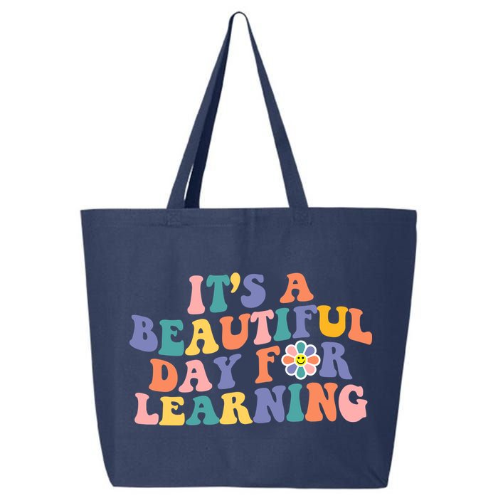 It's A Beautiful Day For Learning Back To School Retro 25L Jumbo Tote