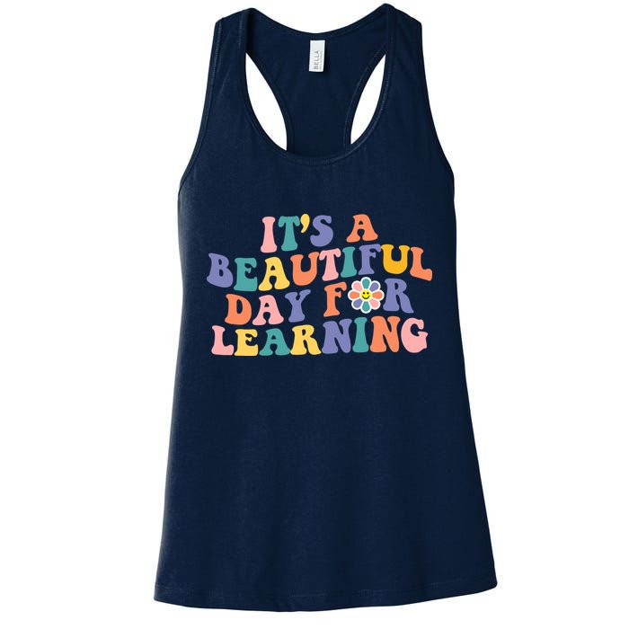 It's A Beautiful Day For Learning Back To School Retro Womens Tank Top