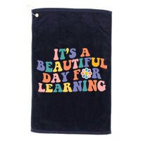 It's A Beautiful Day For Learning Back To School Retro Golf Towel