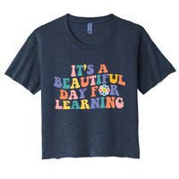 It's A Beautiful Day For Learning Back To School Retro Crop Top