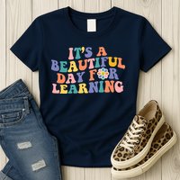 It's A Beautiful Day For Learning Back To School Retro Womens T-Shirt