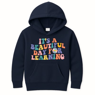 It's A Beautiful Day For Learning Back To School Retro Kids Hoodie