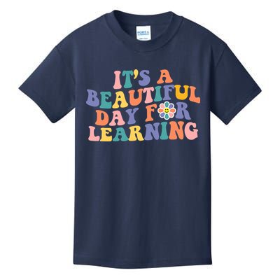 It's A Beautiful Day For Learning Back To School Retro Kids T-Shirt