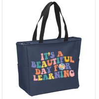 It's A Beautiful Day For Learning Back To School Retro Zip Tote Bag