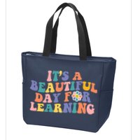It's A Beautiful Day For Learning Back To School Retro Zip Tote Bag