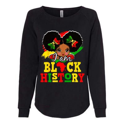 I Am Black History Month African American Womens California Wash Sweatshirt