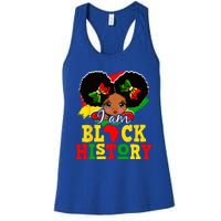 I Am Black History Month African American Women's Racerback Tank