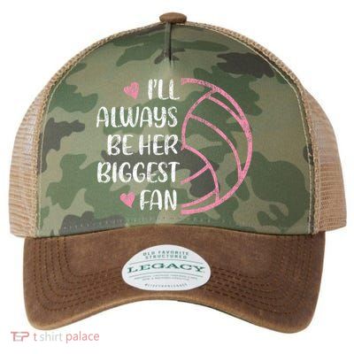 I'll Always Be Her Biggest Fan Volleyball Mom Volleyball Dad Cute Gift Legacy Tie Dye Trucker Hat